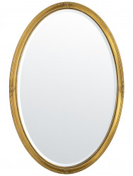 Oválné zrcadlo zlaté