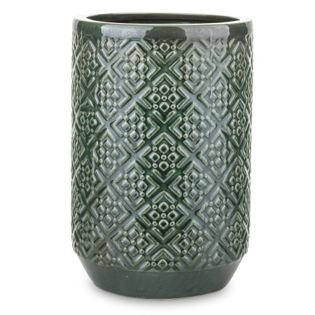 detail Zelená váza s ornamenty GD DESIGN