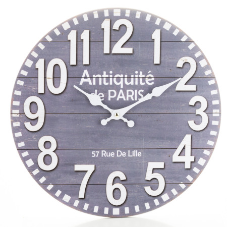 detail Šedé hodiny Antiquité de Paris GD DESIGN