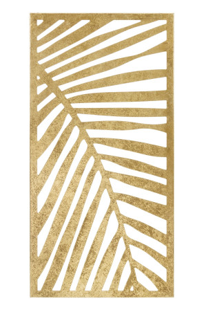 detail Zlatý palmový list na stěnu GD DESIGN