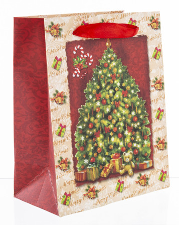 detail Vánoční dárková taška se stromečkem GD DESIGN