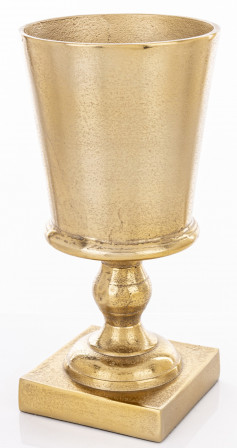 detail Okrasná váza na nožce zlatá GD DESIGN