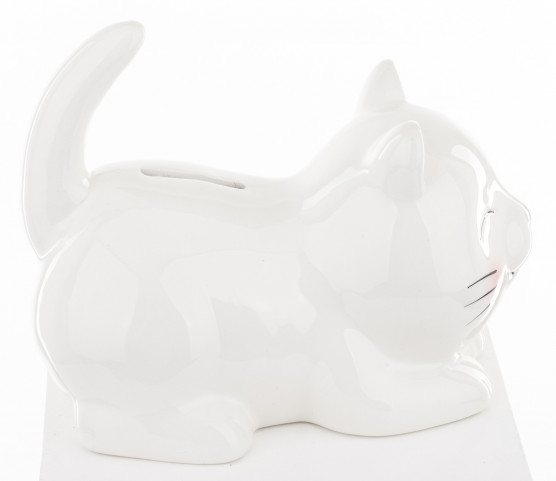 detail Pokladnička kočka bílá GD DESIGN