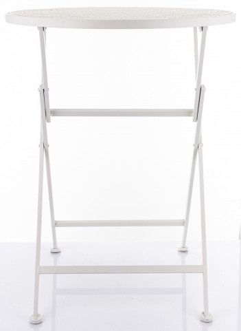 detail Skládací stolek kulatý bílý GD DESIGN