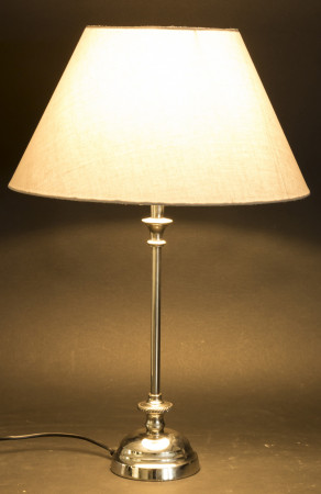 detail Stolní lampa kovová stříbrná GD DESIGN