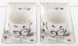náhled Sada 2 šálků na espresso s podšálky kočky GD DESIGN