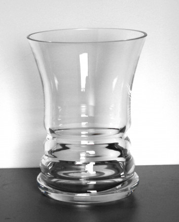 detail Skleněná váza s vroubky 17-6114/A GD DESIGN