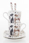 náhled Sada 2 ks espresso šálků s kočkami 80 ml GD DESIGN