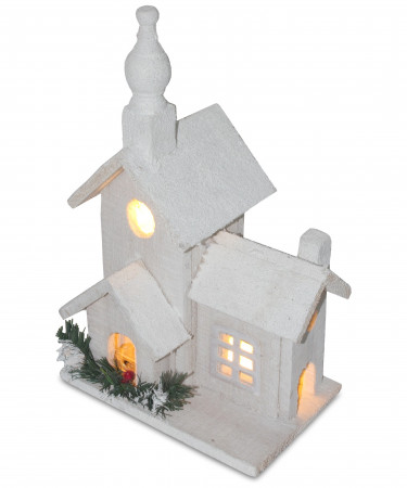 detail Svítící vánoční domek ze dřeva GD DESIGN