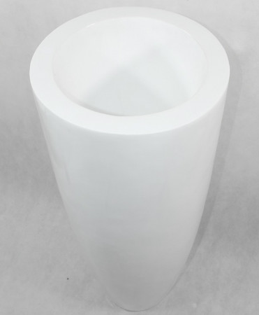 detail Hladká bílá váza GD DESIGN