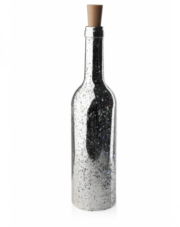 detail Stříbrná láhev s LED osvětlením GD DESIGN