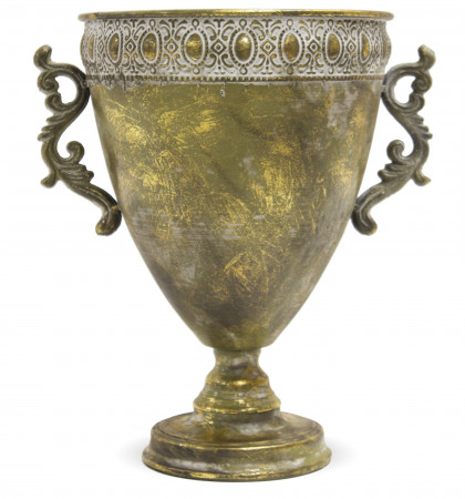 detail Zlatá váza s uchem GD DESIGN