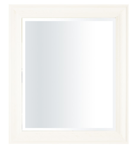 Zrcadlo s bílým rámem