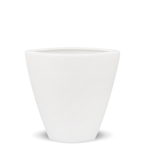 Bílá váza keramická
