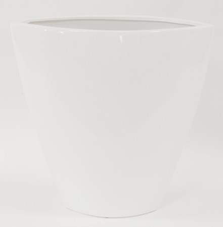 detail Bílá keramická váza GD DESIGN