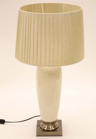 detail Keramická stolní lampa béžová GD DESIGN