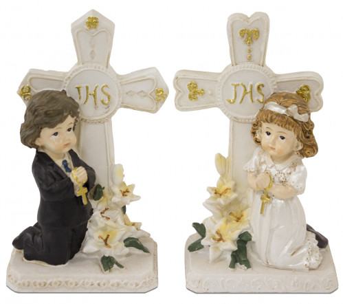 Figurka ženich nebo nevěsta u kříže 1 ks
