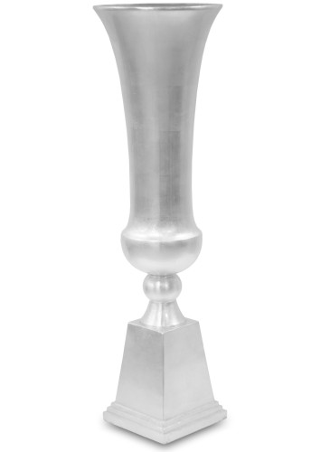 Dekorační stříbrná váza