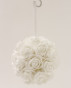 náhled Bílé závěsné koule z růží 2 ks GD DESIGN