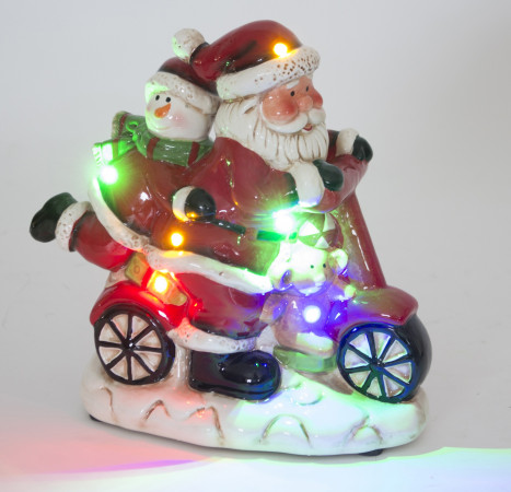 detail Santa na mopedu GD DESIGN