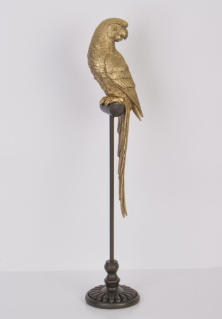 detail Figurka papouška zlatá GD DESIGN