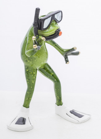 detail Dekorativní figurka žabáka potapěče GD DESIGN