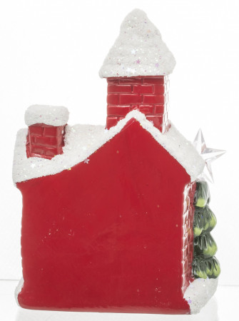 detail Vánoční dekorace domek s LED osvětlením GD DESIGN