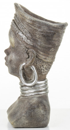 detail Kameninová hlava afričanka GD DESIGN