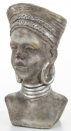 detail Kameninová hlava afričanka GD DESIGN