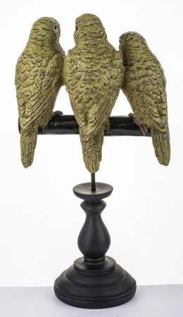 detail Figurka papoušci na bidýlku GD DESIGN
