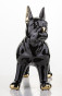náhled Figurka buldok černá se zlatými detaily GD DESIGN