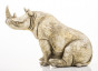 náhled Béžová soška nosorožec GD DESIGN