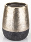 náhled Kameninový obal na květináč černozlatý 28,5 cm GD DESIGN