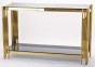 náhled Konzolový stolek zlatý se sklem GD DESIGN