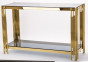 náhled Konzolový stolek zlatý se sklem GD DESIGN