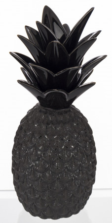 detail Keramická dekorace ananas černý GD DESIGN