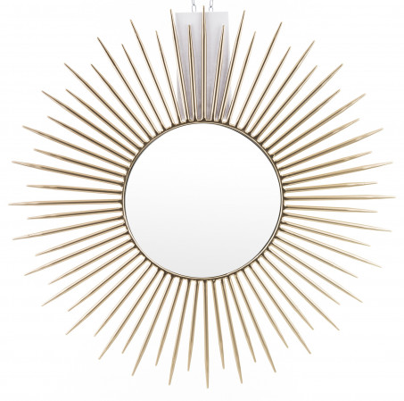 detail Nástěnné zrcadlo zlaté slunce GD DESIGN