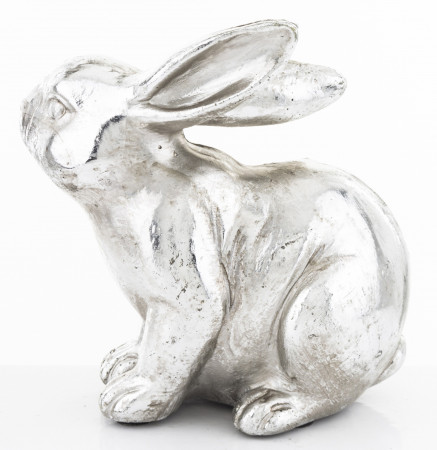 detail Dekorace stříbrný králíček GD DESIGN