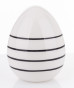 náhled Dekorace keramické bílé vajíčko s proužkem GD DESIGN
