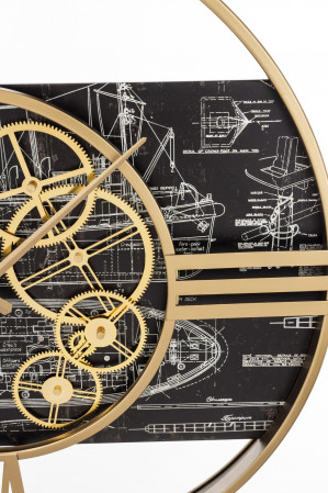detail Kovové nástěnné hodiny GD DESIGN