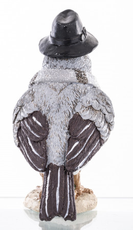 detail Figurka zimní ptáček s kloboukem GD DESIGN