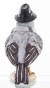 náhled Figurka zimní ptáček s kloboukem GD DESIGN
