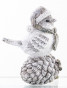 náhled Figurka zimní ptáček na šišce GD DESIGN