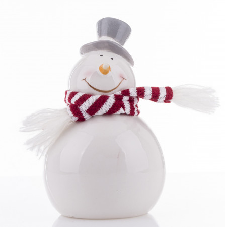 detail Keramická vánoční figurka sněhulák GD DESIGN