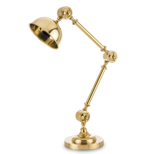 Zlatá stolní lampa