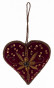 náhled Textilní ozdoba srdce s ornamentem GD DESIGN