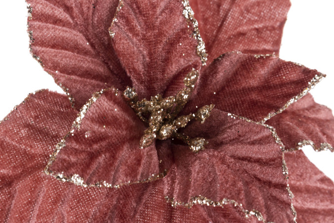 detail Květ vánoční hvězdy růžový GD DESIGN
