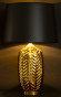 náhled Kovová lampa zlatá s černým stínidlem GD DESIGN