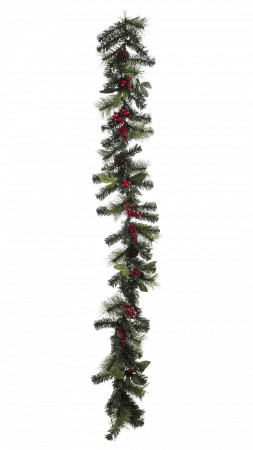 detail Vánoční dekorace girlanda s ozdobami a led osvětlením GD DESIGN