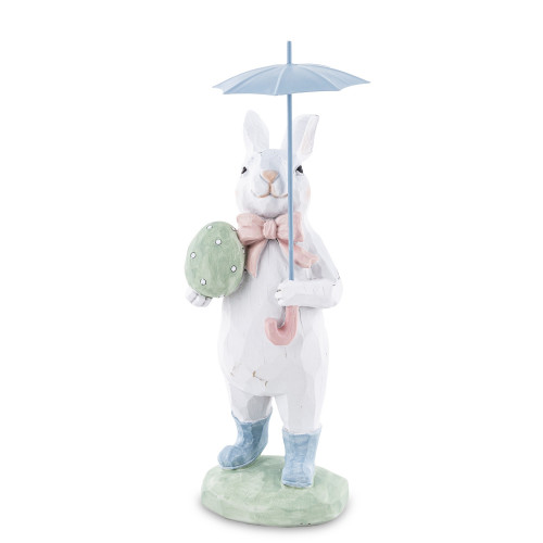 Figurka zajíčka s deštníkem